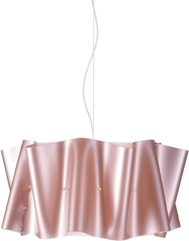 Rosa Metallaufhängung aus verchromtem Metall Cm. 50 x 27 Std