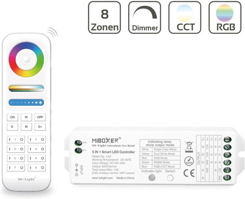 MiBoxer Starterset Pro 5in1 (FUT089 + LS2)