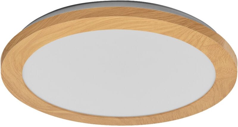 Orbis Disc Wand-/Deckenleuchte mit led, Holzdekor, 22W, 1800lm, 3000/4000K, via Wandschalter mit Click cct einstellbar, ...