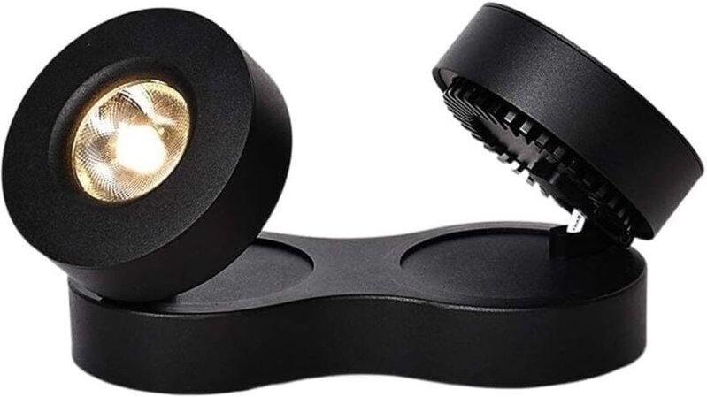 12-W-LED-Einbaustrahler, Aluminium-Wand-/Deckenleuchte, für Innen und Außen, verstellbar, COB-Einbaustrahler