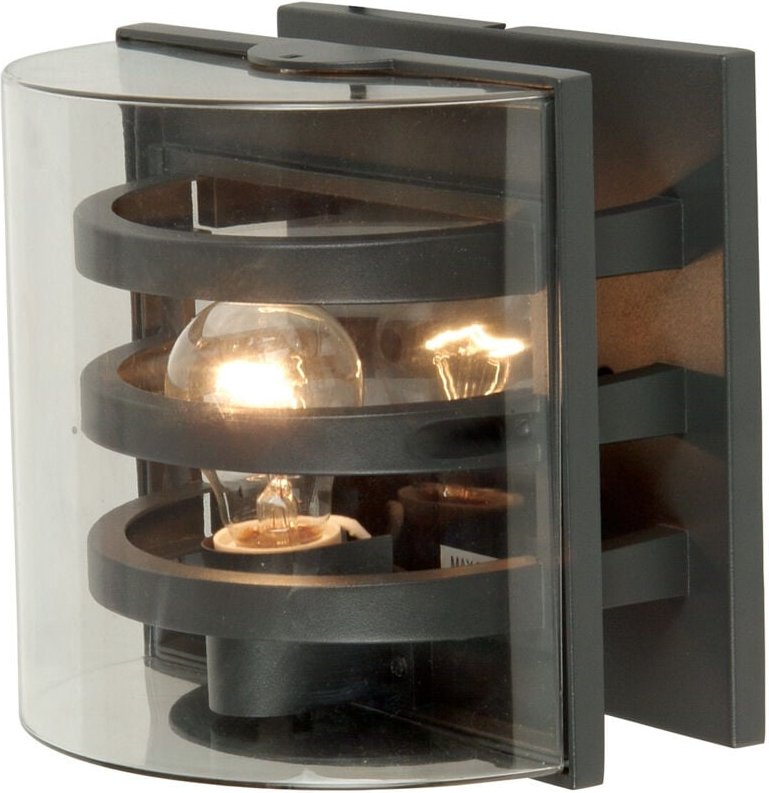 Elstead - Frida - 1 Licht Innenwandleuchte Graphit IP54, E27