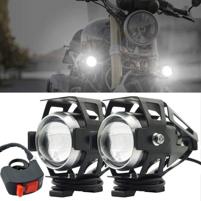 Motorrad-Zusatzscheinwerfer U5, LED-Projektor-Nebelscheinwerfer, 125 W, 3000 lm, für Motorrad/Quad