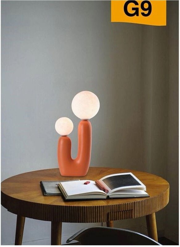 Trade Shop Traesio - Trade Shop - lampada led by tavolo lume alien attacco 2XG9 max 60W IP20 variationen D14 - Orange