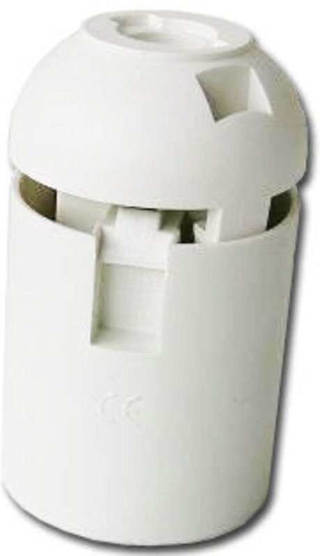 Lampenfassung E-27 Weiß 15001-60504