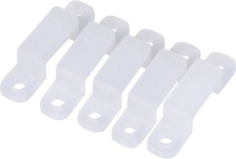100 Stück Lichtleisten-Clips, LED-Lichtleisten-Befestigungsschnalle mit Silikonclip, Lichtleisten-Montagehalterungsclip ...