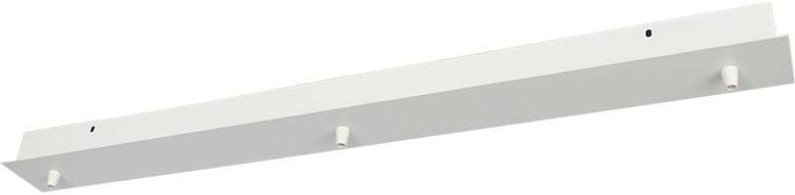 V-TAC Lineare Kronleuchter-Rosette aus Stahl, 800 x 70 x 43 mm, mit 3 Löchern, mattweiß