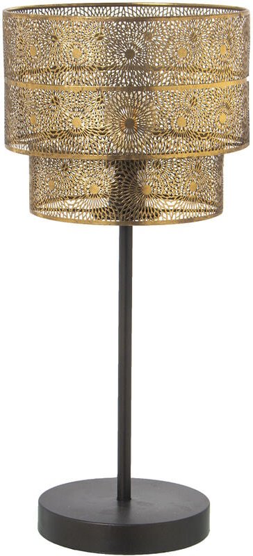 Goldmetall-tischlampe, 1XE27, MAX.60W, sockel: ø20CM °28X60CM, bildschirm: °28X23CMfür alle Stile, um dem Zuhause eine N...