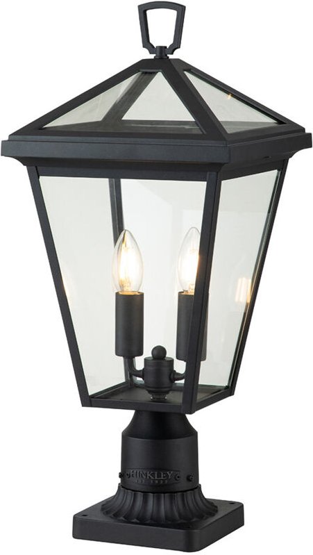 Elstead Hinkley Alford Außensockelleuchte Museum Schwarz, IP44