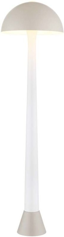 Stehlampe Standleuchte Bürolampe Metall sandfarben matt mit Fußschalter H150 cm