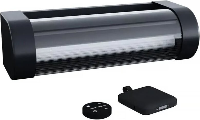 Solar-Wandleuchte aufladbar Booster "Loma" 150 bis 900 Lumen - Schwarz