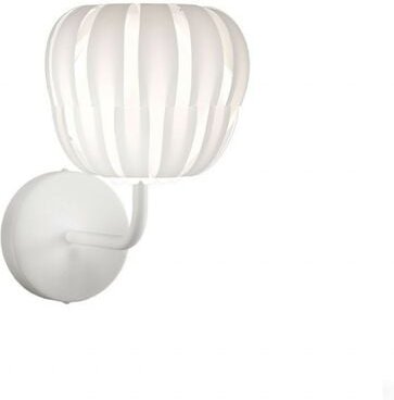 Wandleuchte aus weißem Metall Cm. 19 x 25 x 26