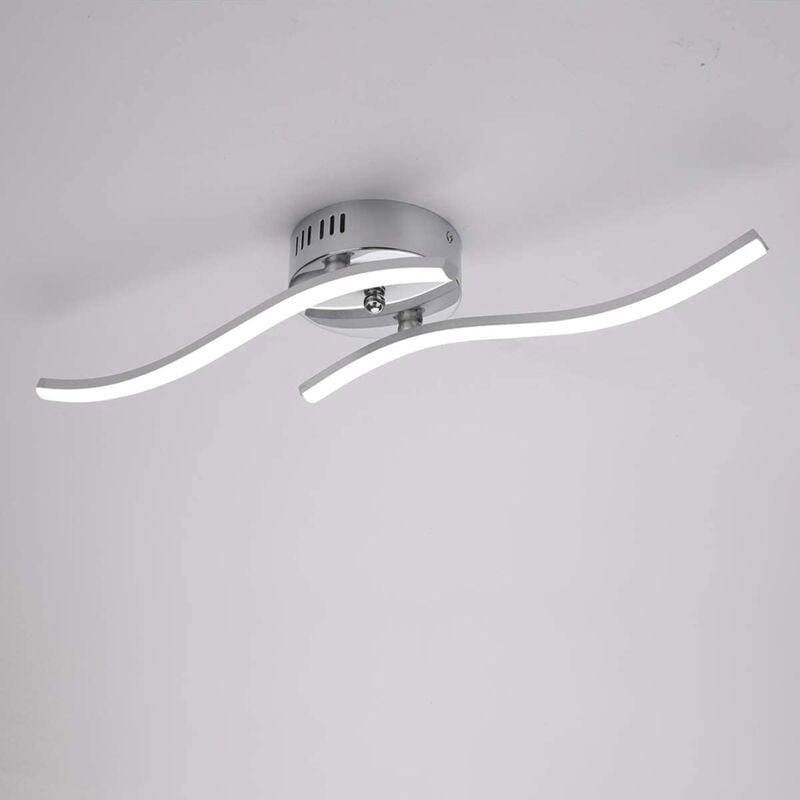 Goeco - led Deckenleuchte Modernes Design 14W Wellenform Deckenlampe Kaltweiß 6000K Für Wohnzimmer Schlafzimmer Esszimme...