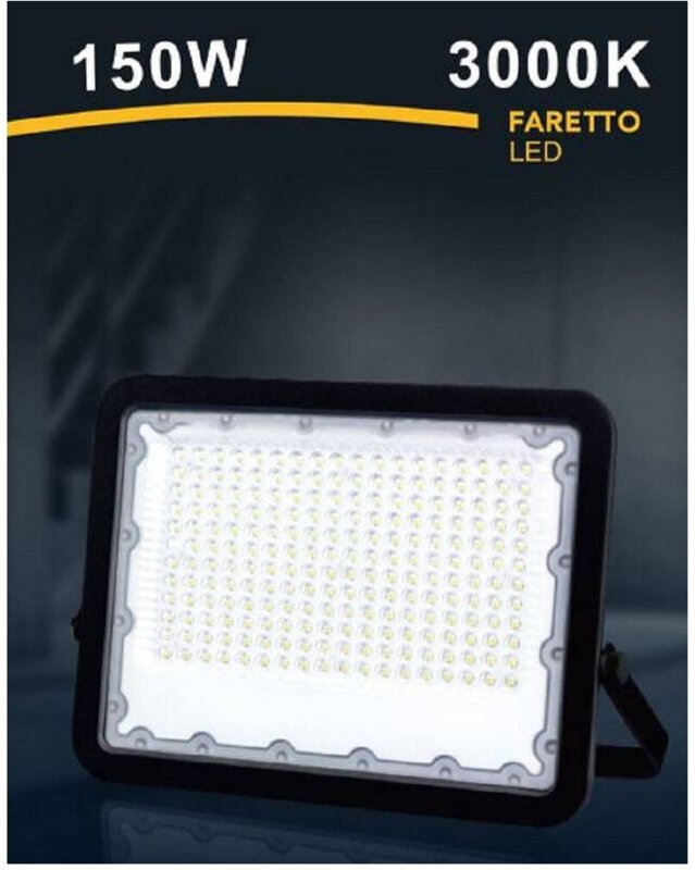 Trade Shop - LED-Strahler 150 Watt Außenstrahler IP65 Schwarzlicht 3000K 6500K 4000K FS150W-N -
