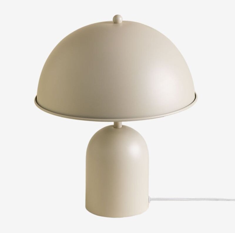 Thumbnail - Haile Tischlampe aus Metall Beige Tapioca - Sklum