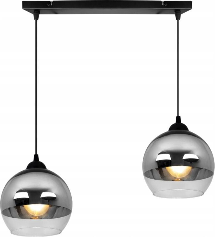 Thumbnail - Elegante Hängelampe, Glaslampe, Chrom, Led