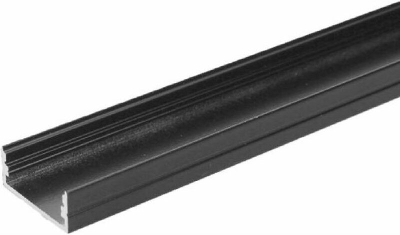 Aluminiumprofil für LED-Streifen, Schwarz, 2000 x 23,5 x 10 mm - V-tac