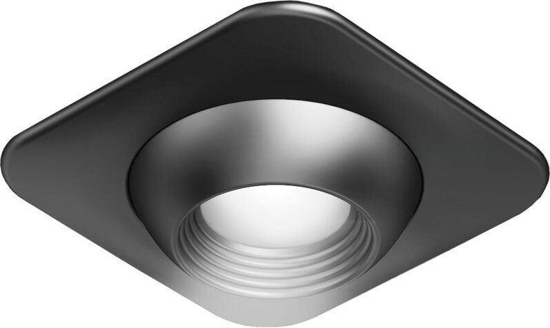 Ital Pek led Einbauleuchte 48x25mm Focus1 Square - Led Spots speziell für Regale und Vitrine, schwarz