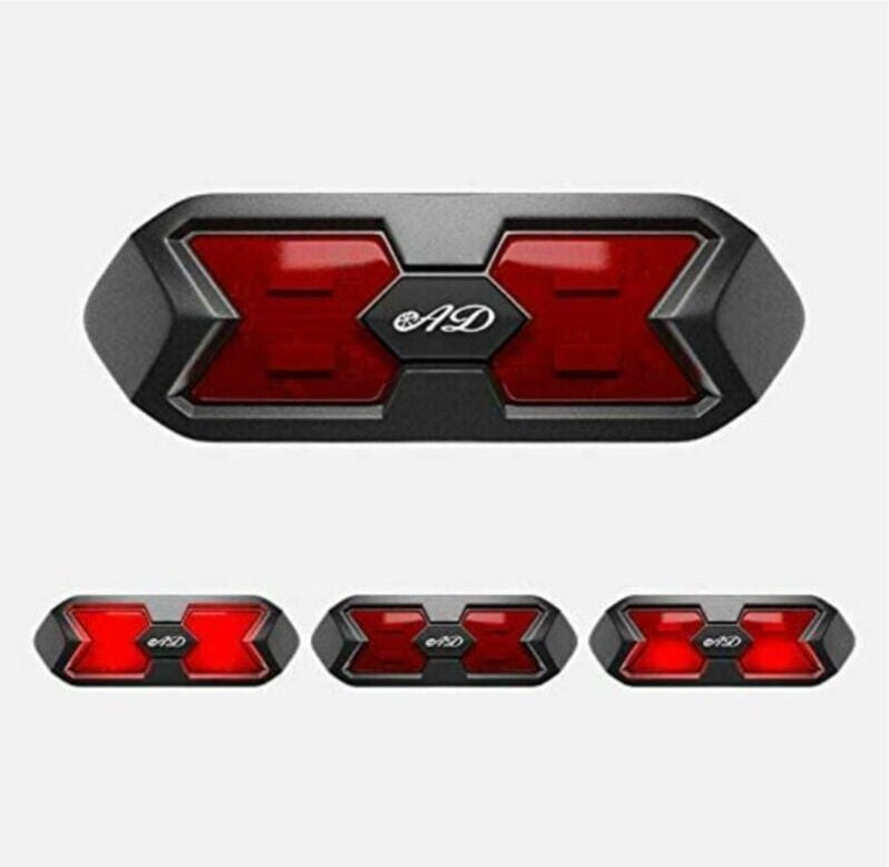 Fahrradhelmlicht, wasserdichte, per usb wiederaufladbare LED-Fahrradhelmlampe vorne und hinten mit 2 Beleuchtungsmodi zu...