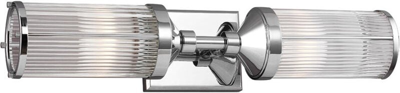 Thumbnail - Paulson - 2 Licht Innenwandleuchte Chrom IP44, G9 - Elstead