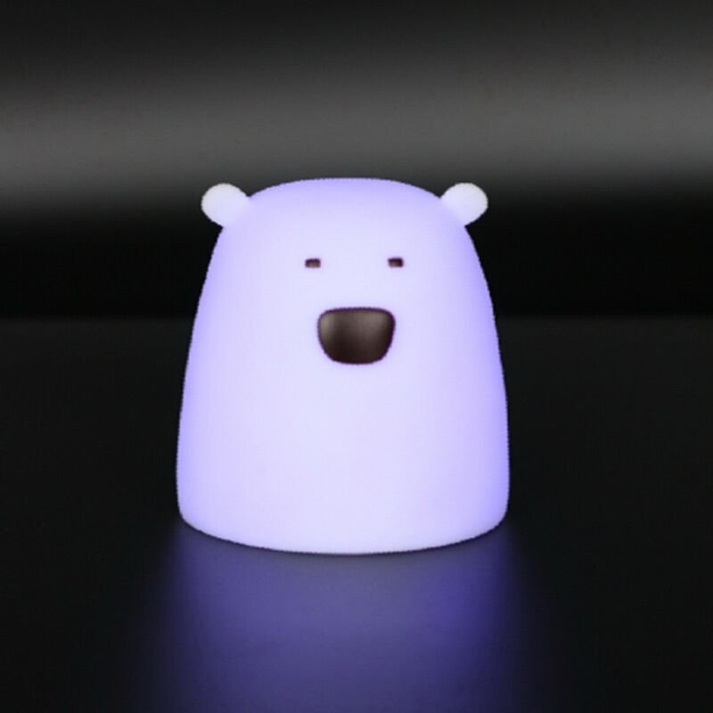 LED-Nachtlicht für Kinder Bär Mehrfarbig Batteriebetrieben RGB