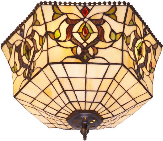 Deckenleuchte mit 40 cm Durchmesser Bildschirm Hexa-Serie