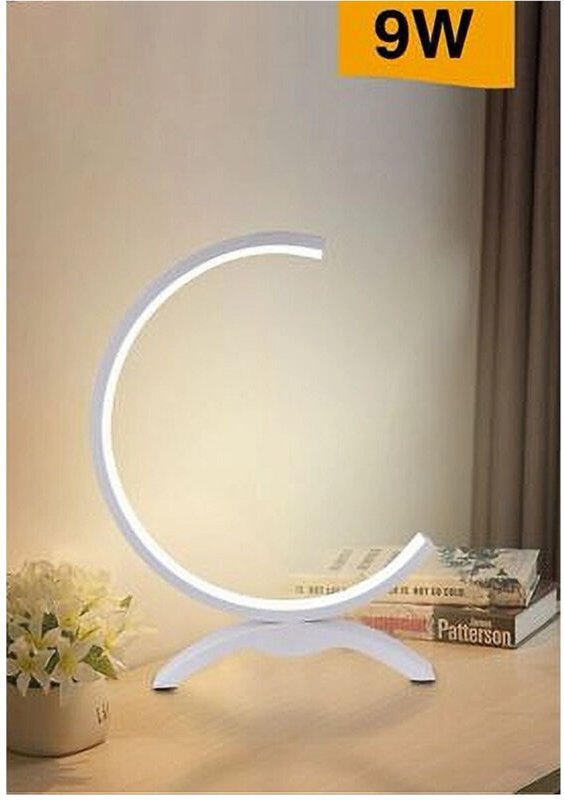 Trade Shop - lume led 9W tischlampe stilisierter lampenschirm weisses licht 3000K 6500K 4000K D30 -