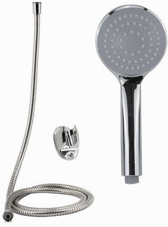 Trade Shop Traesio - Trade Shop - duschset duschkopf badezimmer mit 1,8 mt spitzenhalterung 69078 rund -