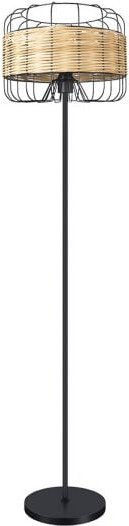 Zenda 1xe27 Schmiede/Ratan 150x35x35x35 Cm Wohnzimmerboden - Fabrilamp