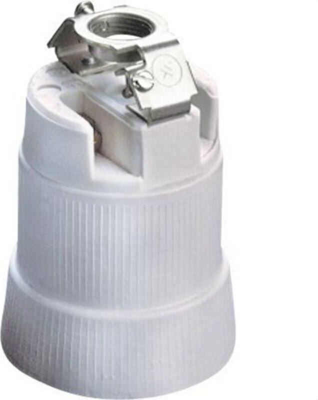 E-40 Porzellanfassung Serie 777 16A 250V mit Metallhalterung