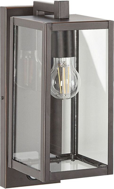 Außenwandleuchte MEGGET mit Bewegungsmelder Schwarz