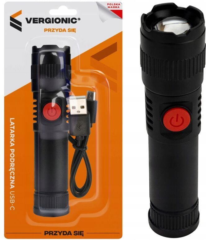 Taschenlampe Klein, Handlich, Für Die Tasche, Leistungsstark 2w Usb-C Vergionic