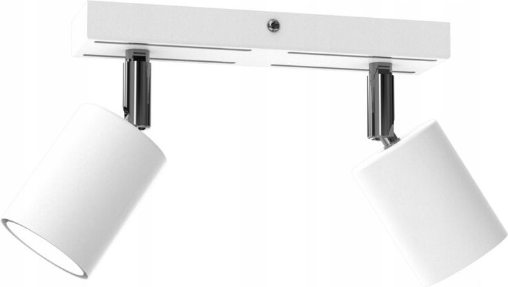 Deckenlampe Deckenleuchte, verstellbarer Streifen, 2x GU10, Weißchrom