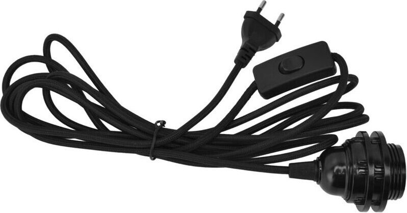 E27-Fassung für Pendelleuchten, Lampenkabel mit Schalter, EU-Stecker 100–240 V