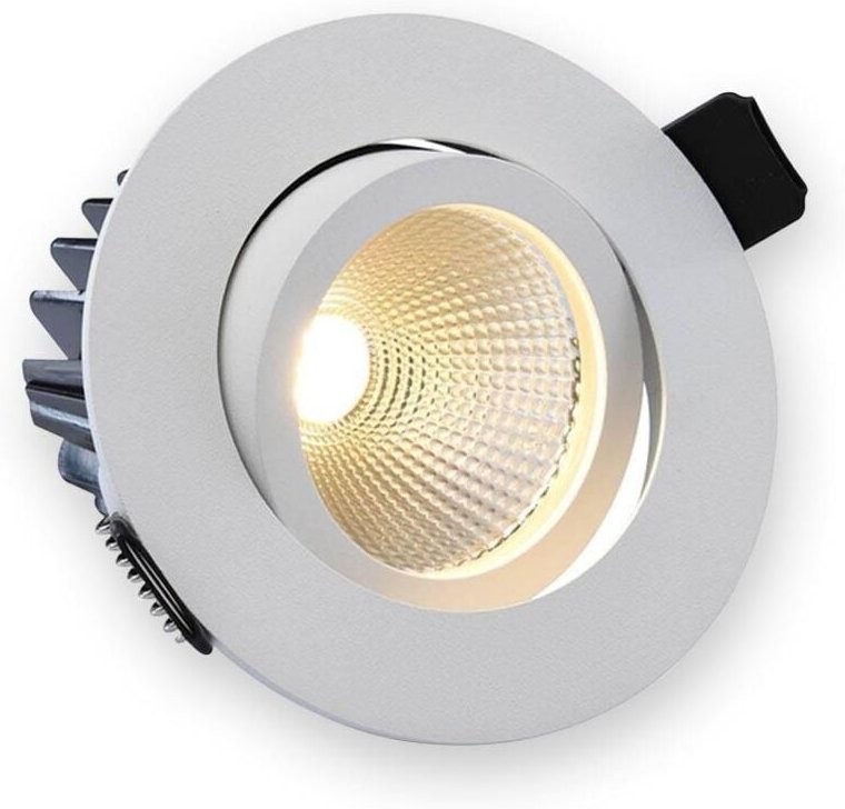 LED Einbaustrahler weiß 9W 36° 700lm dimmbar - Lichtfarbe: Warmweiß 2700K