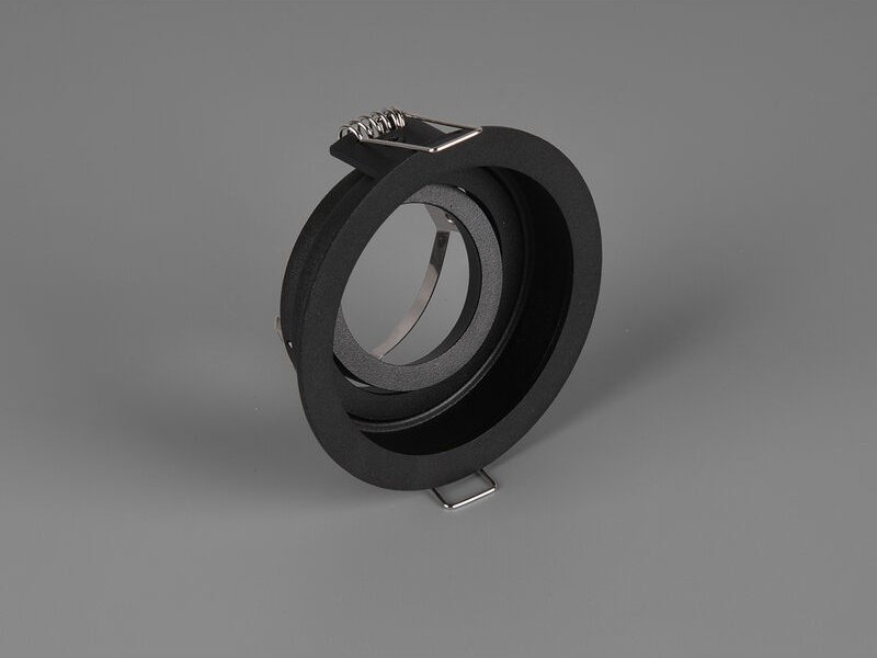 Runder led Deckeneinbaustrahler Schwarz matt, schwenkbar ø 9,2cm