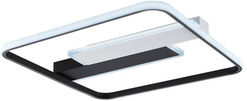 Fischer&honsel - Deckenleuchte Wohnzimmerlampe led Leuchte Metall Weiß Schlafzimmerlampe 50x50 cm