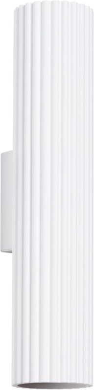 Licht-erlebnisse - Wandleuchte Aluminium GU10 30 cm hoch Weiß 2-flammig länglich Modern Wandlampe