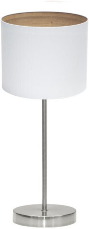 Fabrilamp - Tischleuchte tatiana 1xe14 nickel/weiß-mad.clara 42x17x17 cm