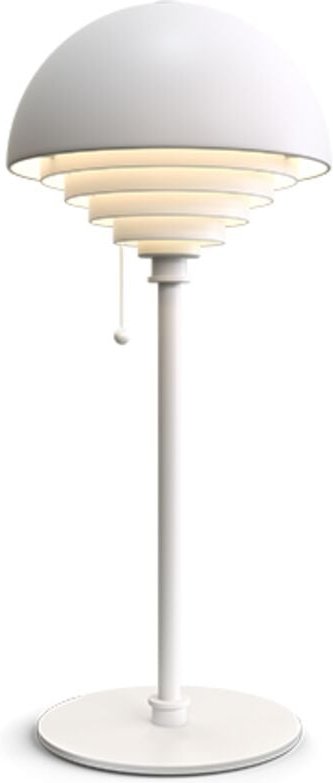 Thumbnail - Herstal Tischlampe Weiß, Schirm einschalten 1x E27