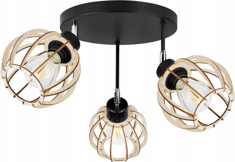 Moderne Led-Deckenhängelampe Aus Holz