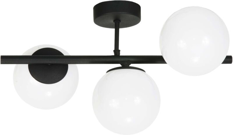 Schwarze Deckenleuchte mit Glaskugeln TITAN 13-807