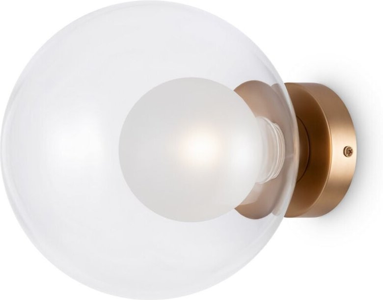 Thumbnail - Maytoni Basic Form Moderne 20cm Globe Wandleuchten Gold 1xG9 Glasschirm