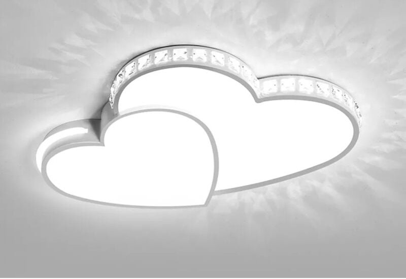 Senderpick - Moderne LED-Deckenleuchte aus Acryl Herzförmige Lampe Kinderzimmer Schlafzimmer Leuchte