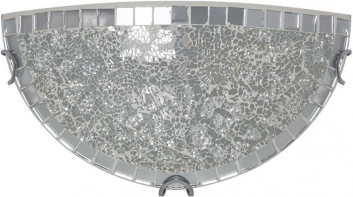 Fabrilamp akunadecor Halbkreisförmige Wandleuchte Mosaik Chrom Farbe Modell Tenor 1xe27