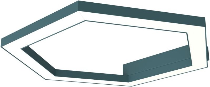 Lumicom - esagono plafoniera Ø40 monocolore opaco