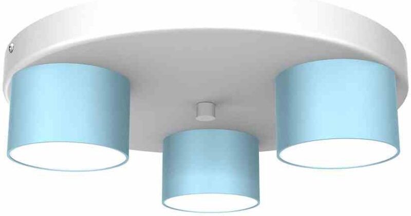 DIXIE Blau/Weiß Deckenleuchte 3xGX53