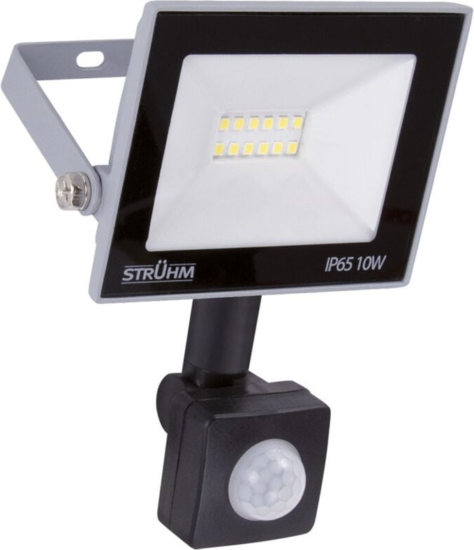 LED Flutlicht mit Bewegungsmelder KROMA S 10W 6200K IP65 grau