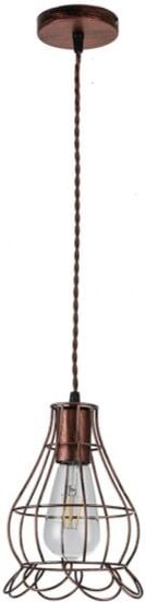 Fabrilamp - Hängeleuchte de Metall Rustico Herraje 1 Licht, Marron de