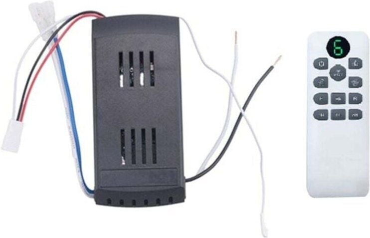 6-stufiges Fernbedienungsset für Deckenventilatoren mit Synchronisierung, 50 W, Ersatz für Ventilatoren und Gleichstromb...