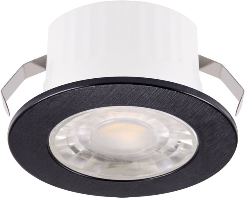 Runde LED-Strahler-Deckenleuchte FIN LED C 3W schwarz NW